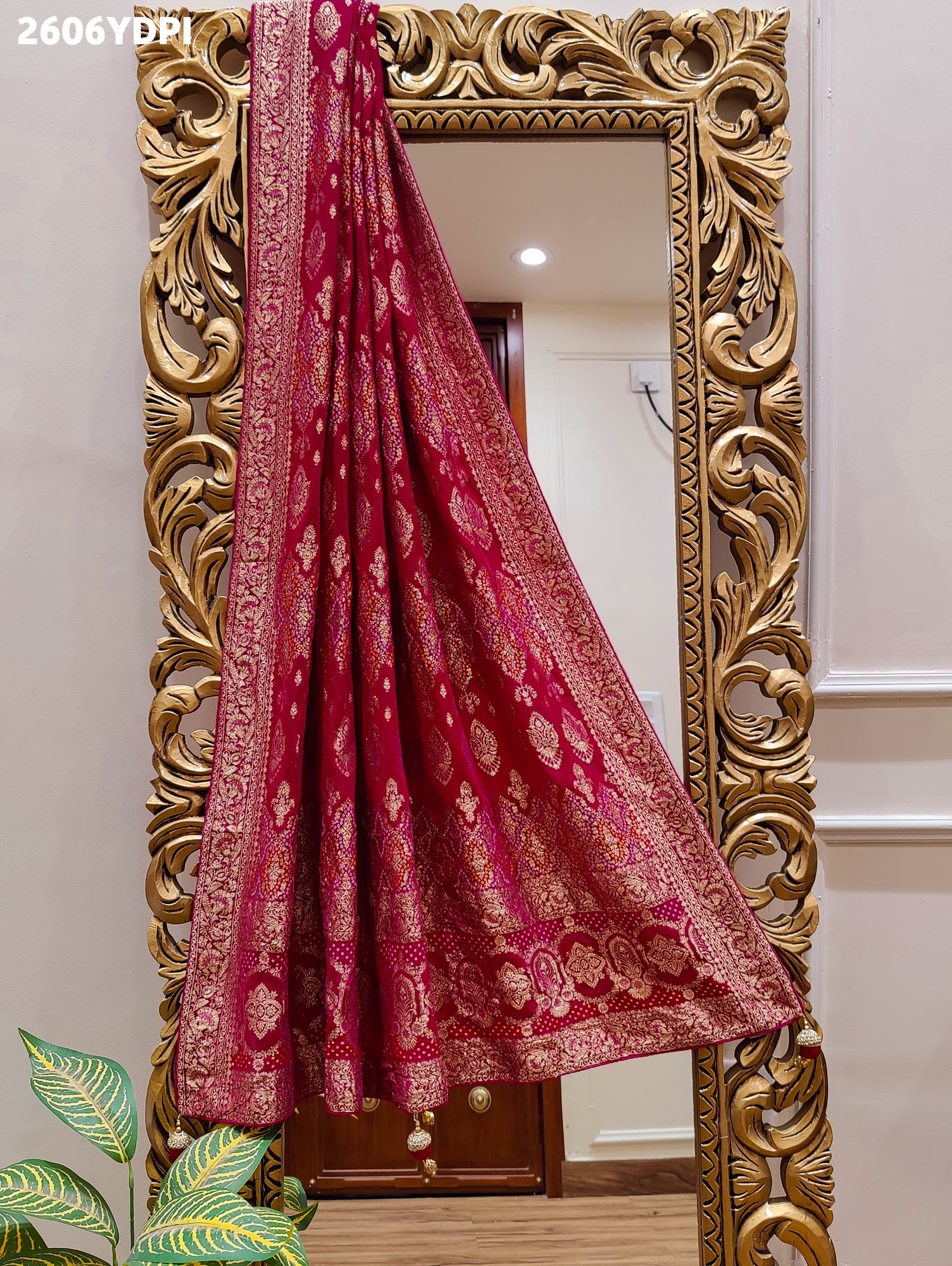KcPc New Beautiful Georgette Banarasi Style With Zari weaving Work Dupatta MOH
