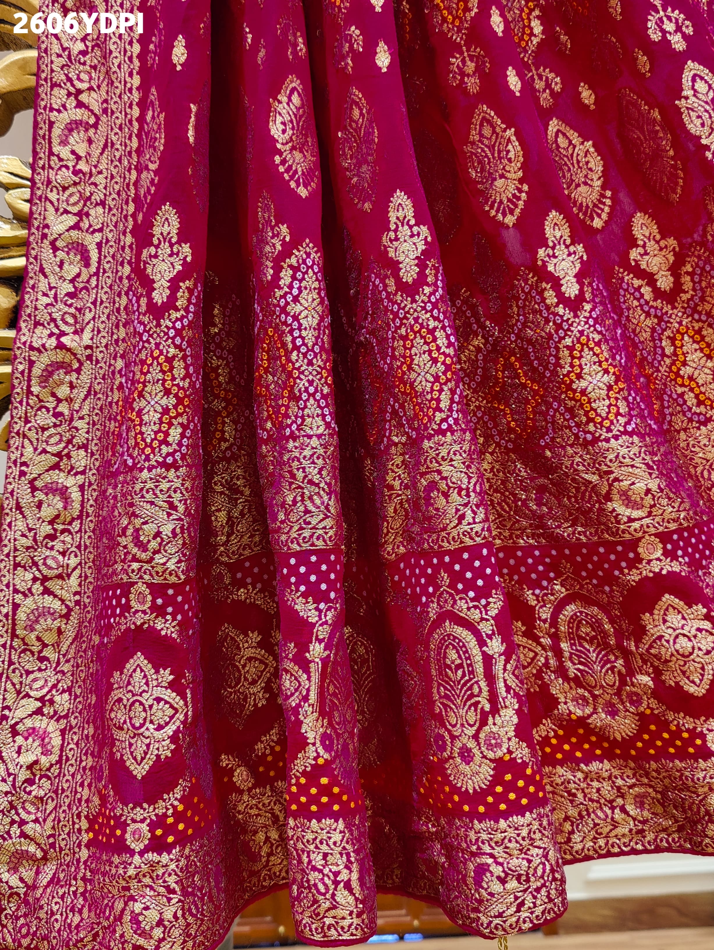 KcPc New Beautiful Georgette Banarasi Style With Zari weaving Work Dupatta MOH