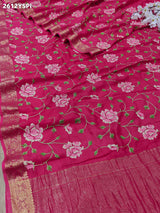 ByNew Spiceal HO Silk Banarasi Style With Kashida Work Saree