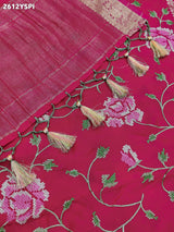 ByNew Spiceal HO Silk Banarasi Style With Kashida Work Saree