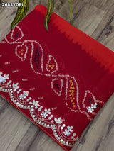 KcPc New Ojariya Bandhani Style With Cutdana Gotapatti Work Odhna AMT