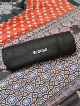 Silk Bandhani in Ajrakh Style With Office Wear Saree under 2000