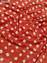Silk Bandhani in Ajrakh Style With Office Wear Saree under 2000