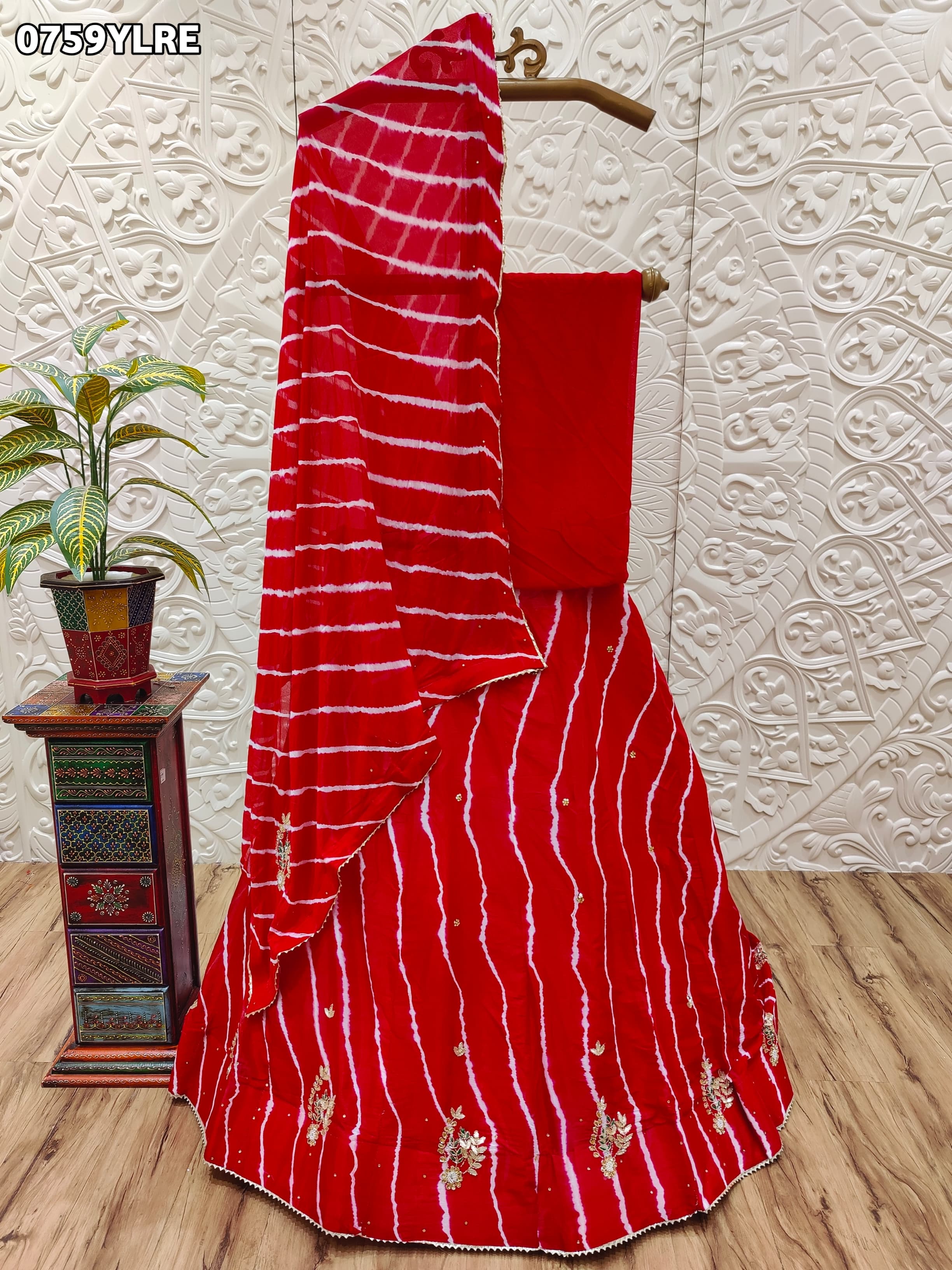 By Rajasthani Lehenga With Traditional Wear
