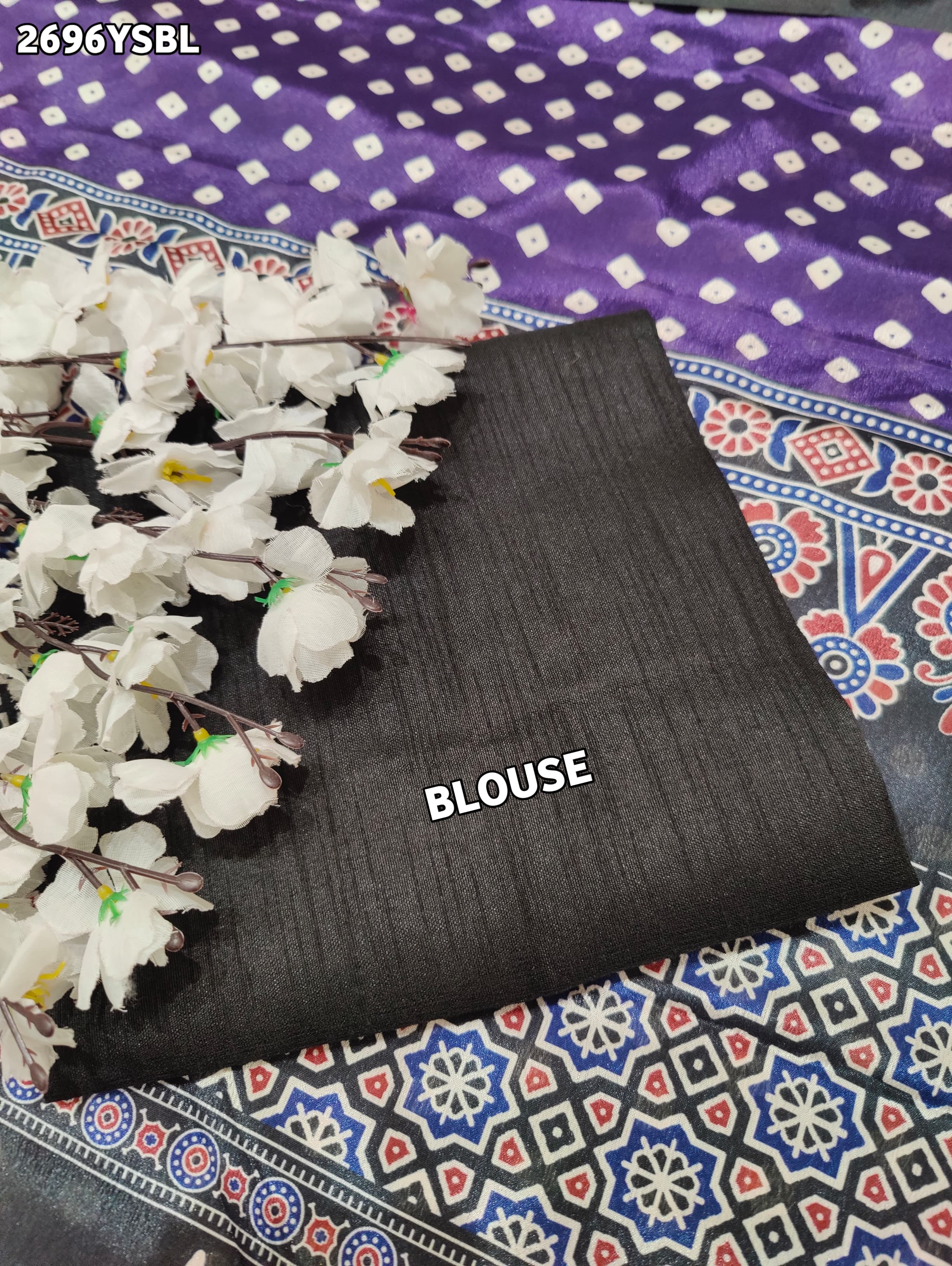 By Bandhani in Ajrakh Style With Office Wear Saree