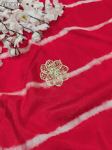 By New Latest Leheriya Style With Gotapatti Work Saree