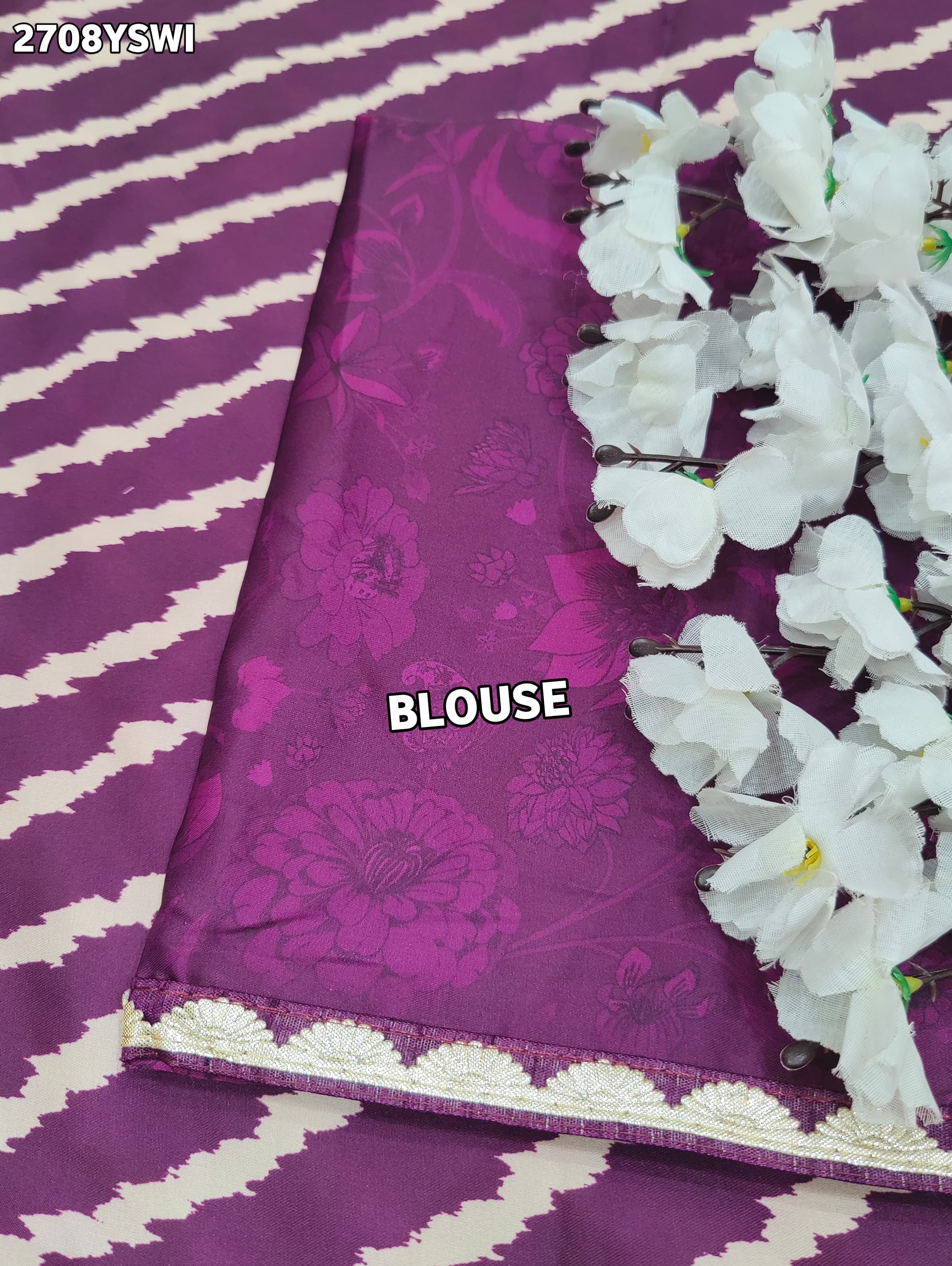 By New Leheriya Crepe Silk Saree With Gotapatti Border