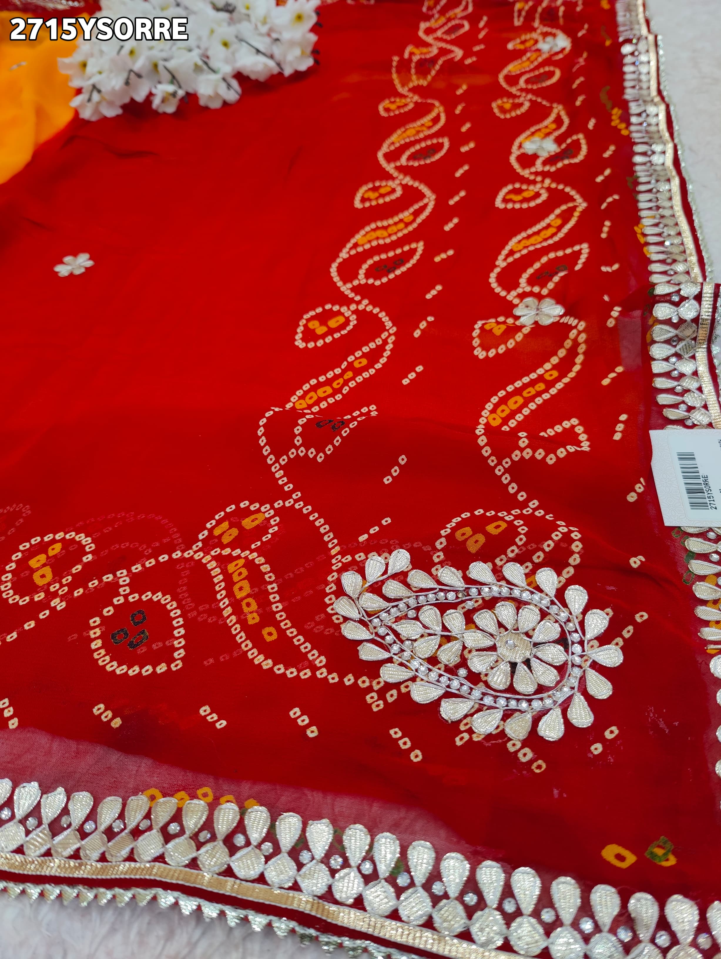 New Georgette Traditional Style With Gotapatti Work Saree
