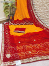 By New Georgette Traditional Style With Gotapatti Work Saree