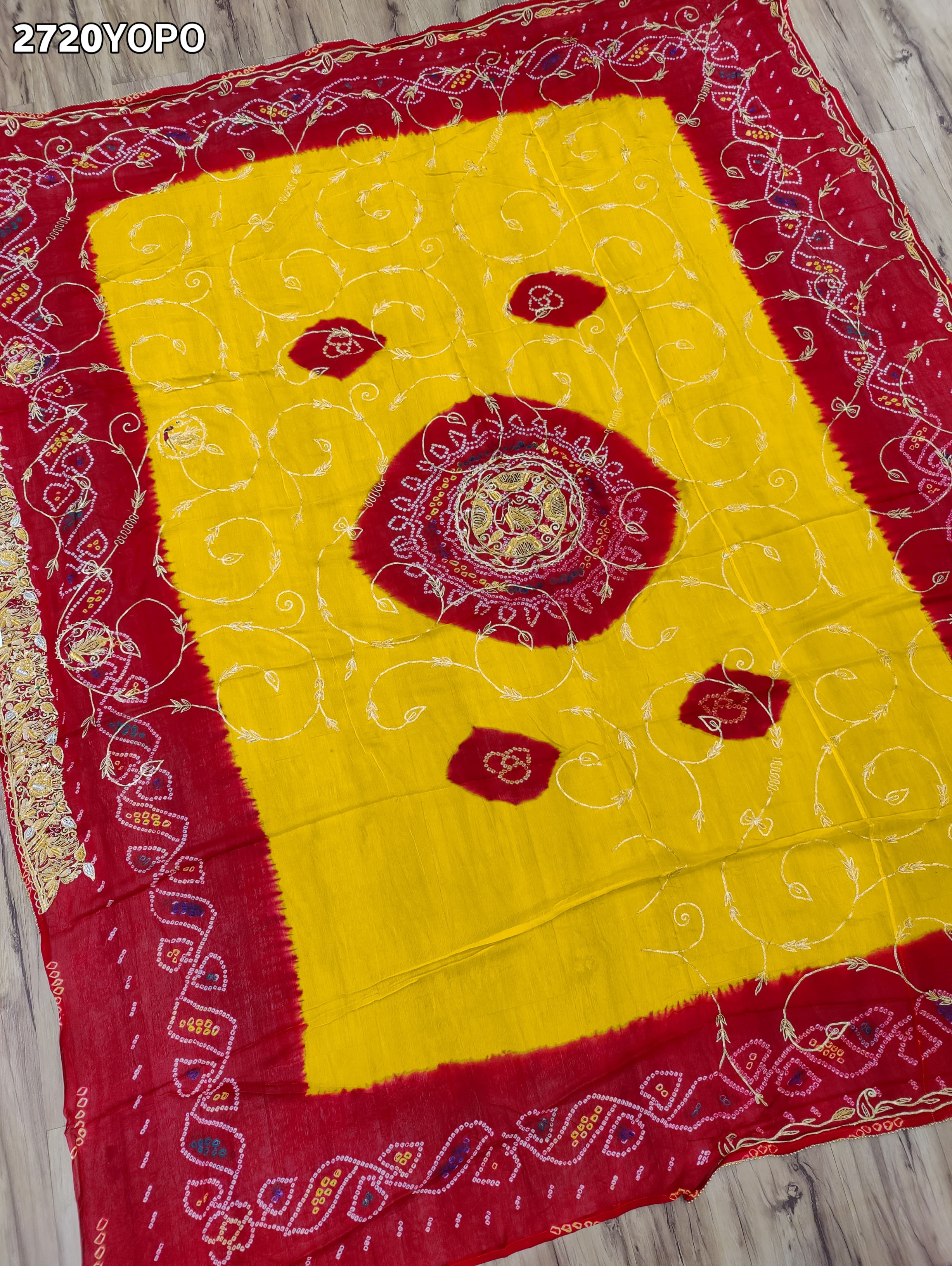 By New Traditional Marwadi Ojariya Chunri with Zardosi Work Odhna