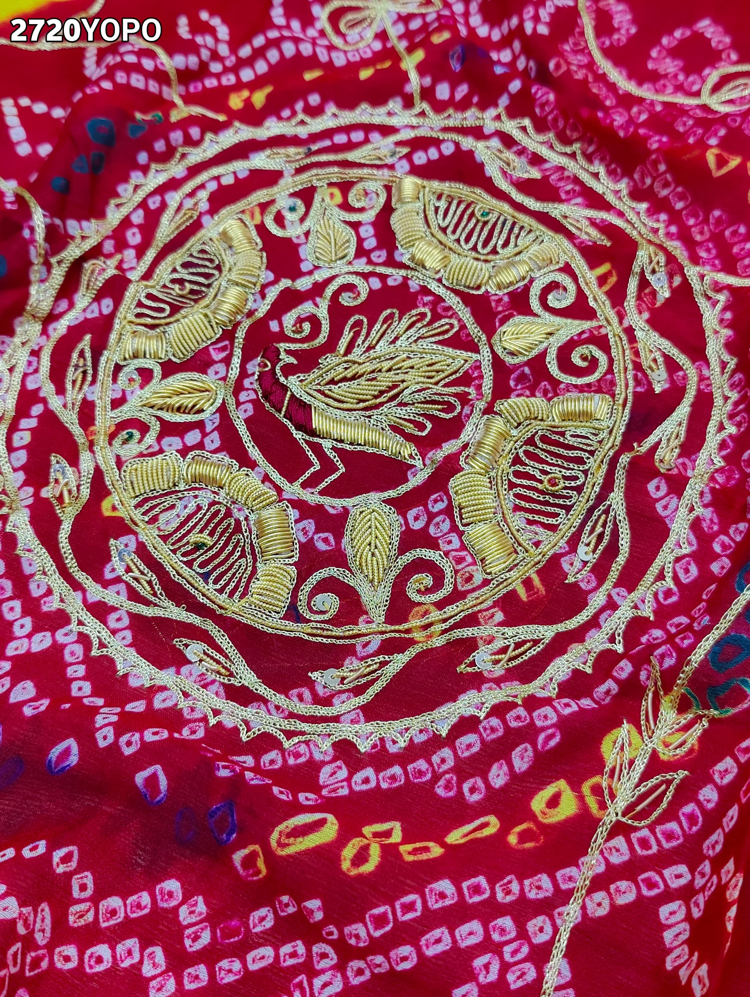 By New Traditional Marwadi Ojariya Chunri with Zardosi Work Odhna