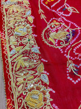 By New Traditional Marwadi Ojariya Chunri with Zardosi Work Odhna