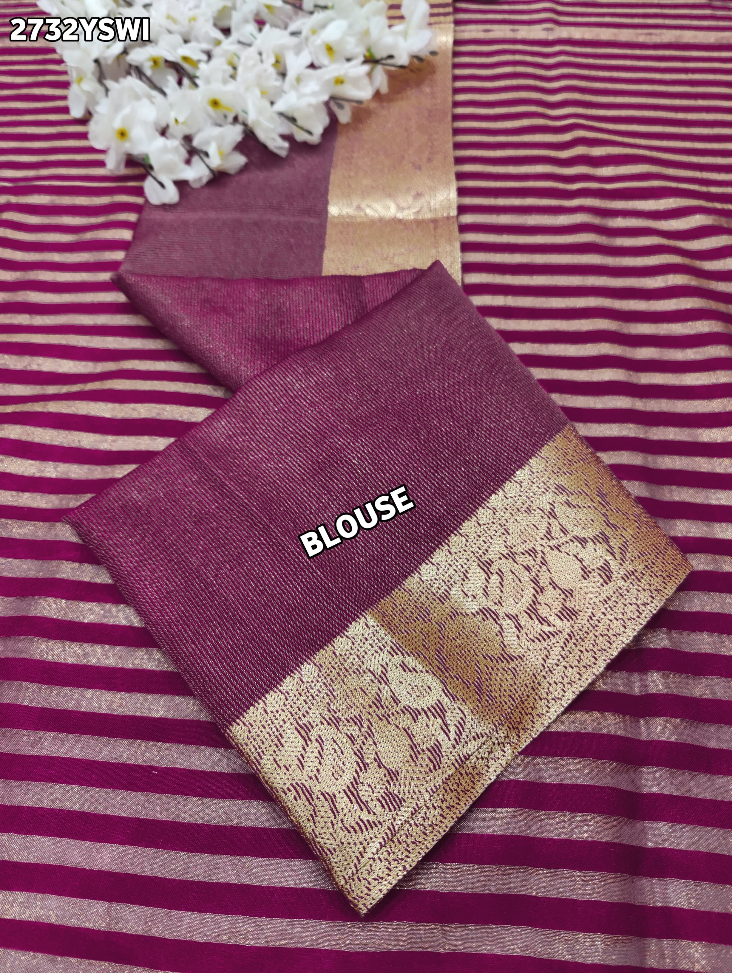 By Banarasi Style With Zari weaving Saree
