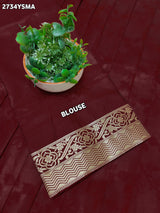 By Soft Silk Banarasi With Causal Wear Saree