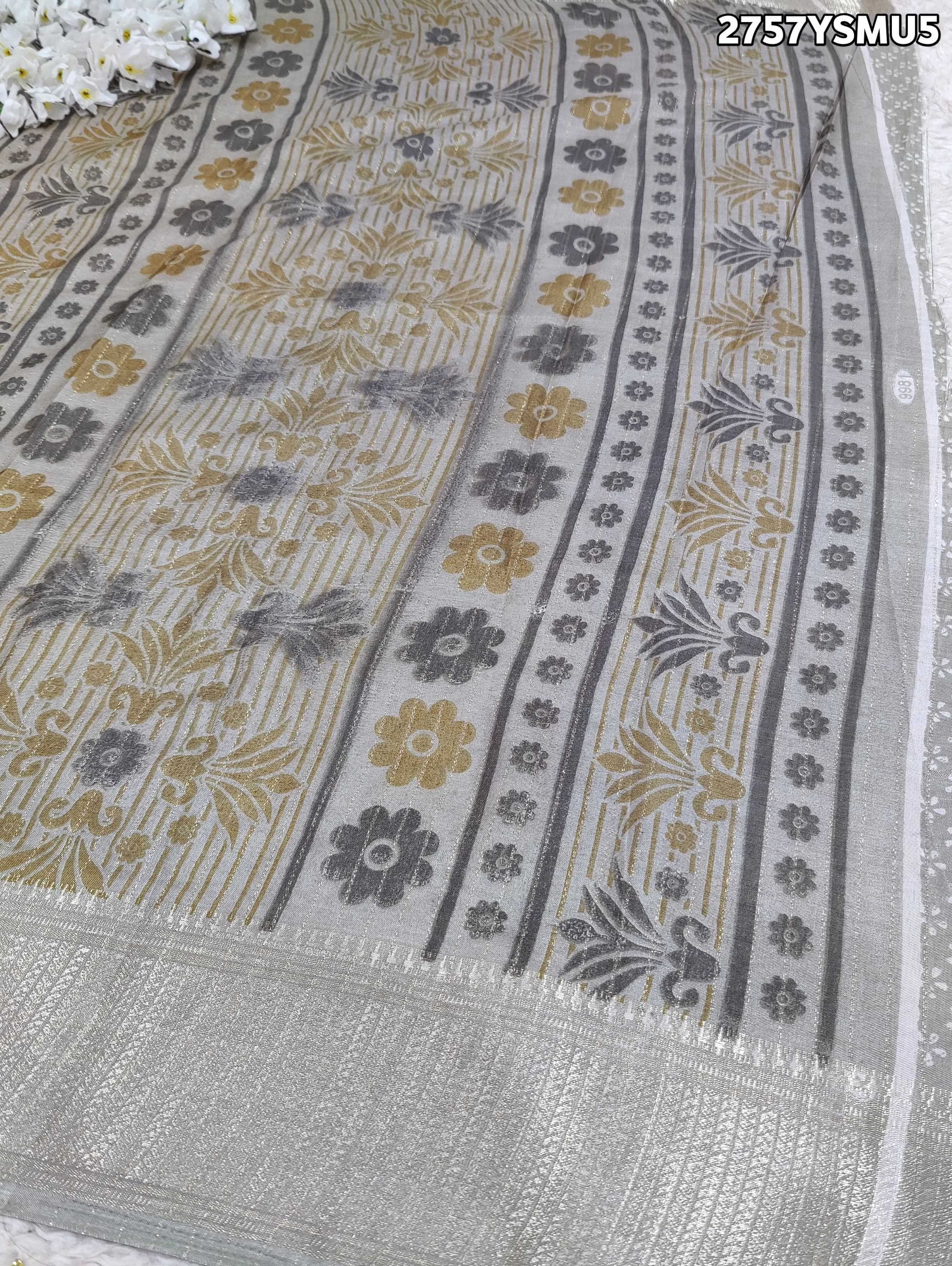 KcPc New Graceful Cotton Silk Printed Saree with Zari Border STL