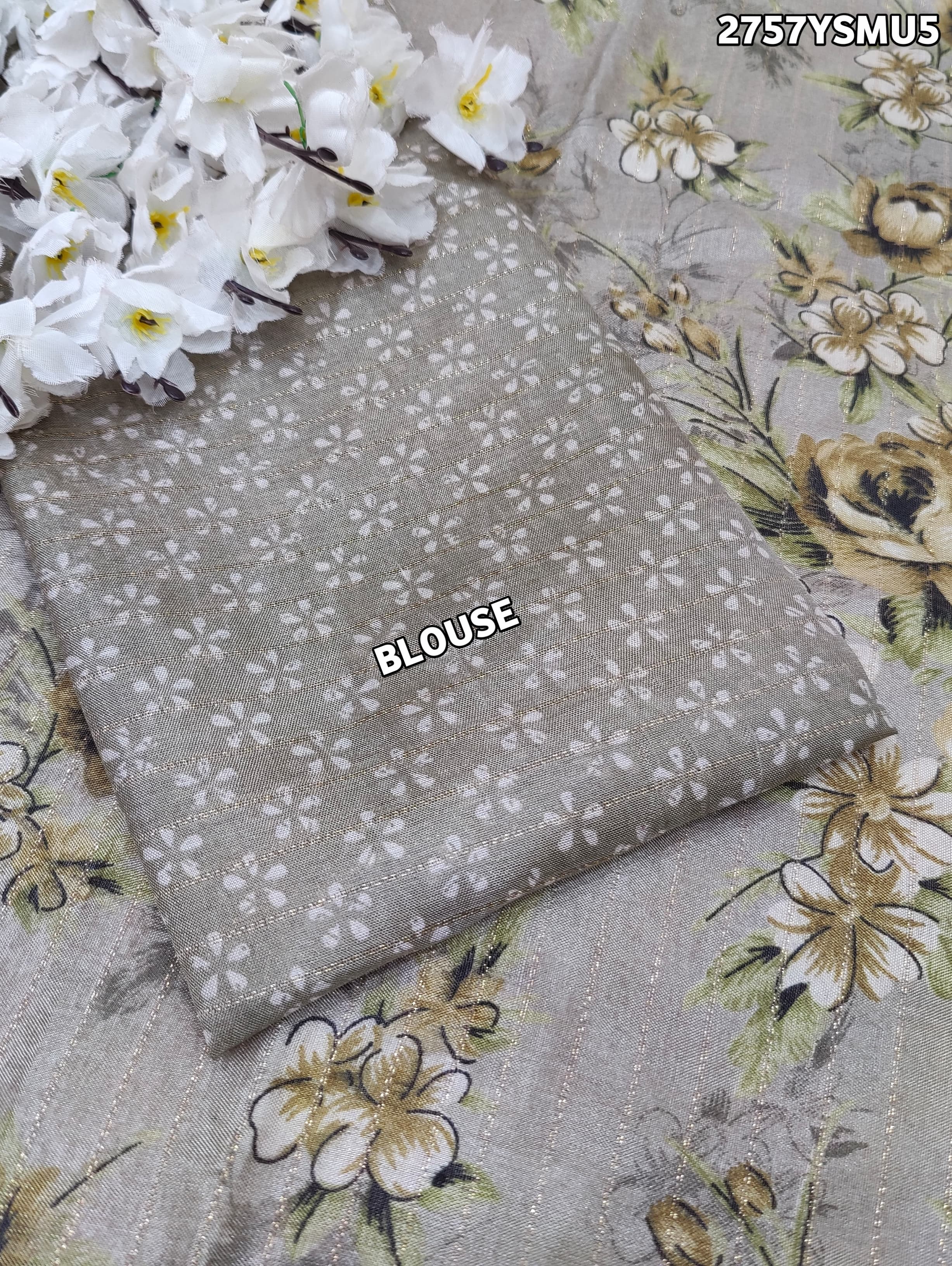 KcPc New Graceful Cotton Silk Printed Saree with Zari Border STL