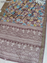 By Printed Style With Zari border