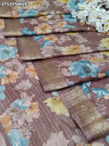 By Printed Style With Zari border