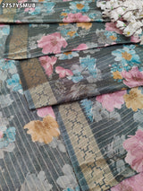 By Printed Style With Zari border