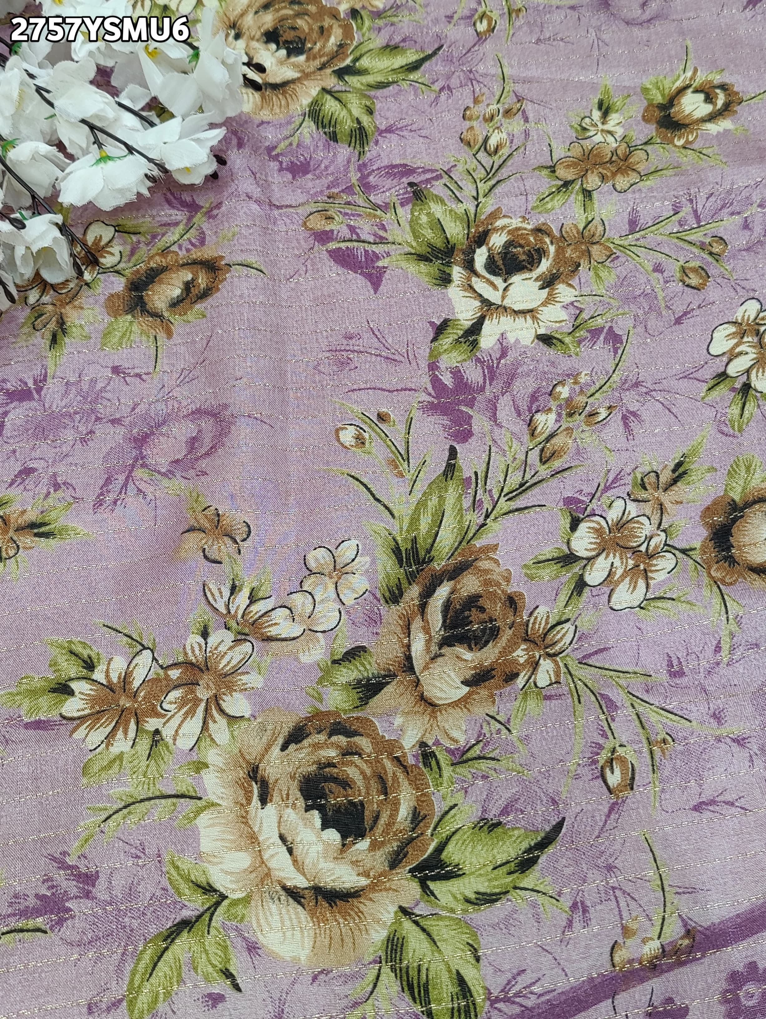 KcPc New Latest Graceful Cotton Silk Printed Saree with Zari Border Work Saree STL
