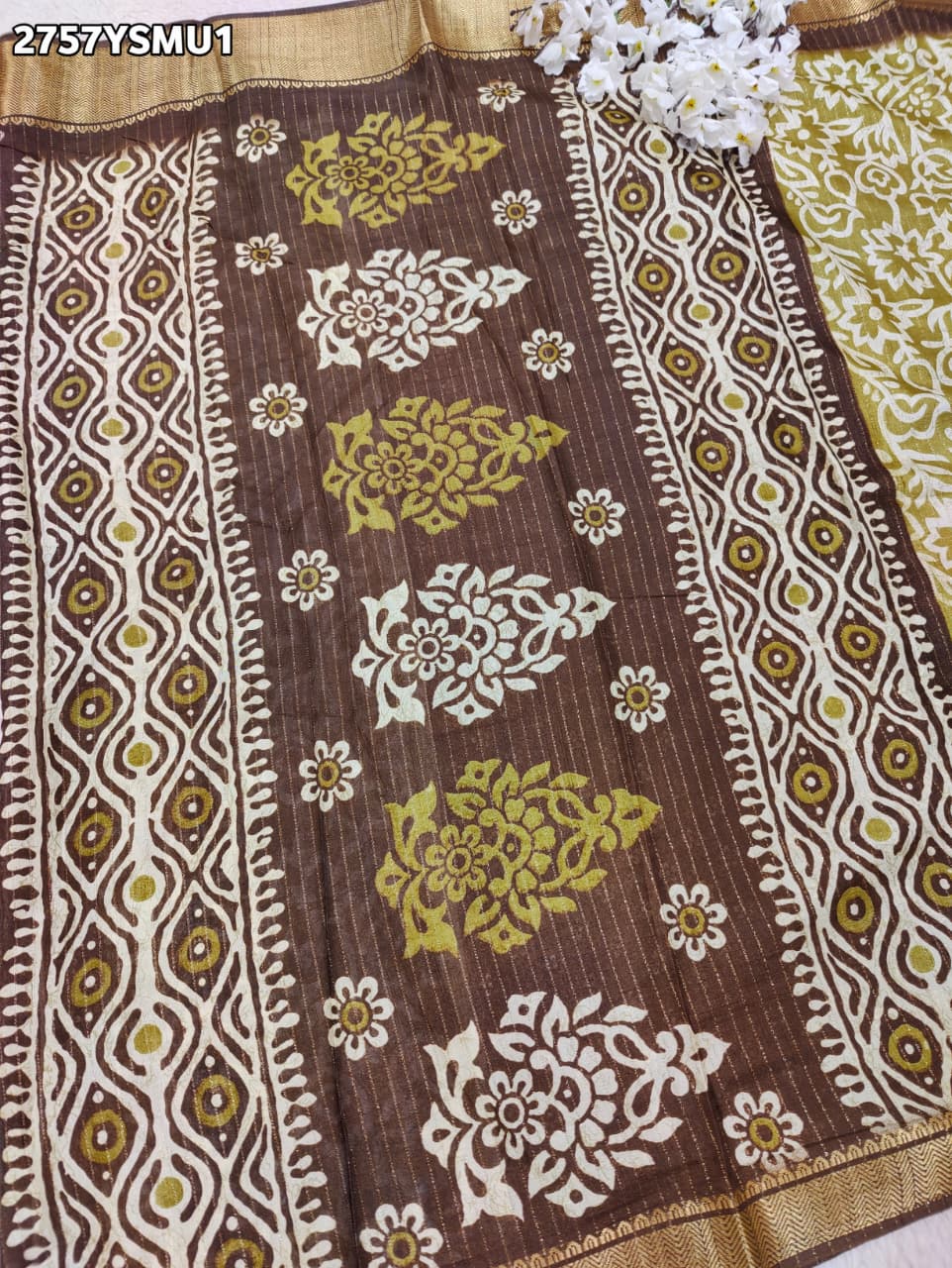 KcPc New Light & Breezy Printed Cotton Silk Saree STL
