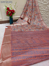KcPc New Golden Zari Trim Cotton Silk Saree STL