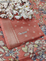 KcPc New Golden Zari Trim Cotton Silk Saree STL