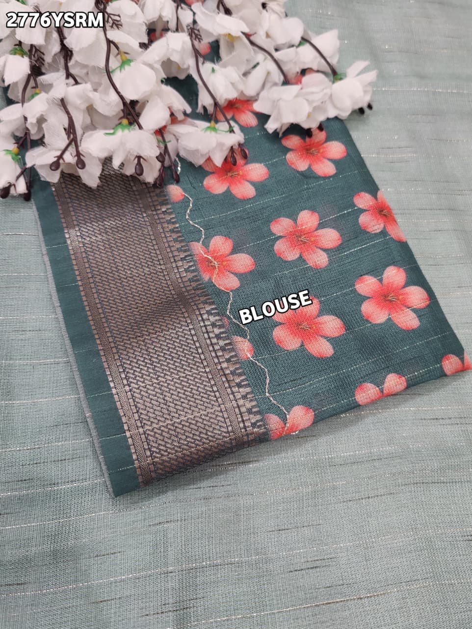 By Printed Saree With Casual Wear