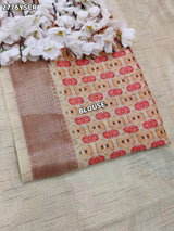 By Printed Saree With Casual Wear