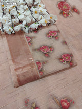 By Printed Saree With Casual Wear