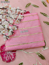 By Printed Saree With Gotapatti work