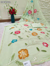 By Printed Saree With Gotapatti work