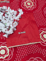 By Bandhani Saree With Casual Wear