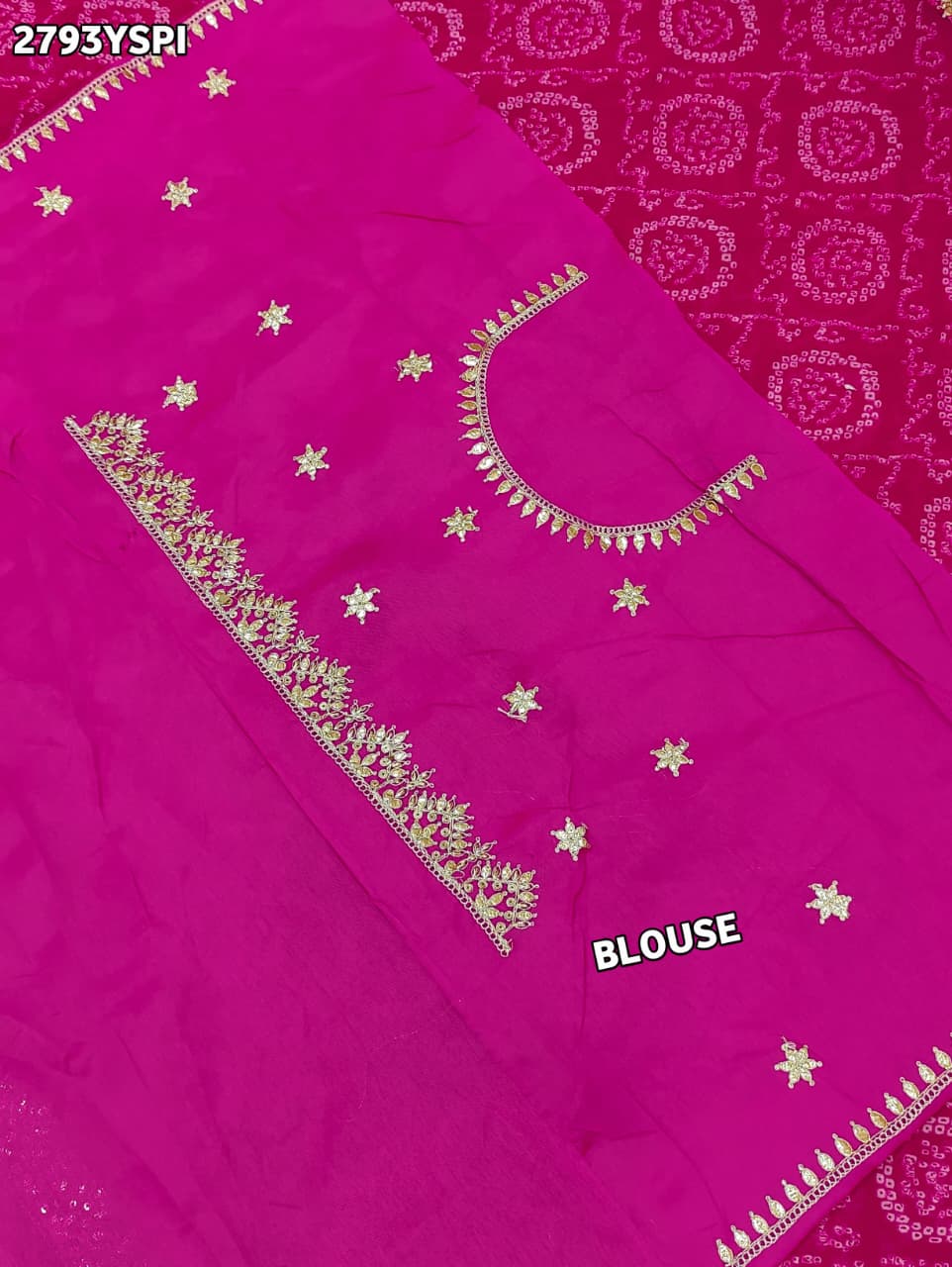 By Bandhani Saree With Casual Wear