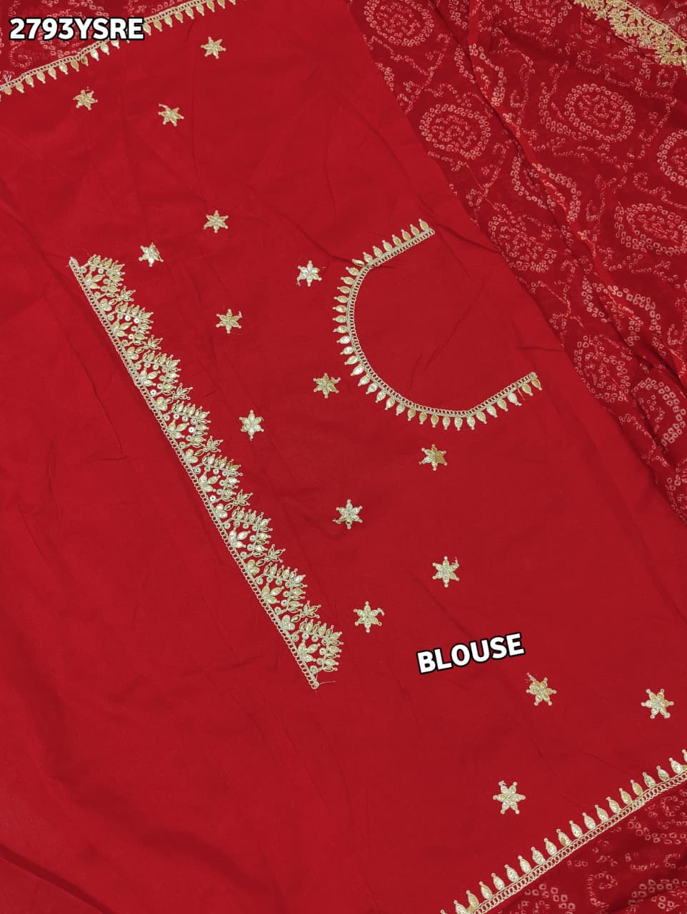 By Bandhani Saree With Casual Wear