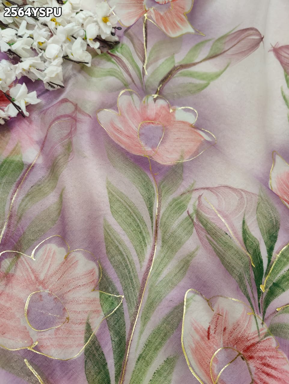 By Printed Saree With Casual Wear