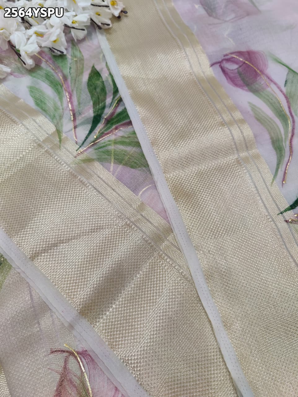 By Printed Saree With Casual Wear