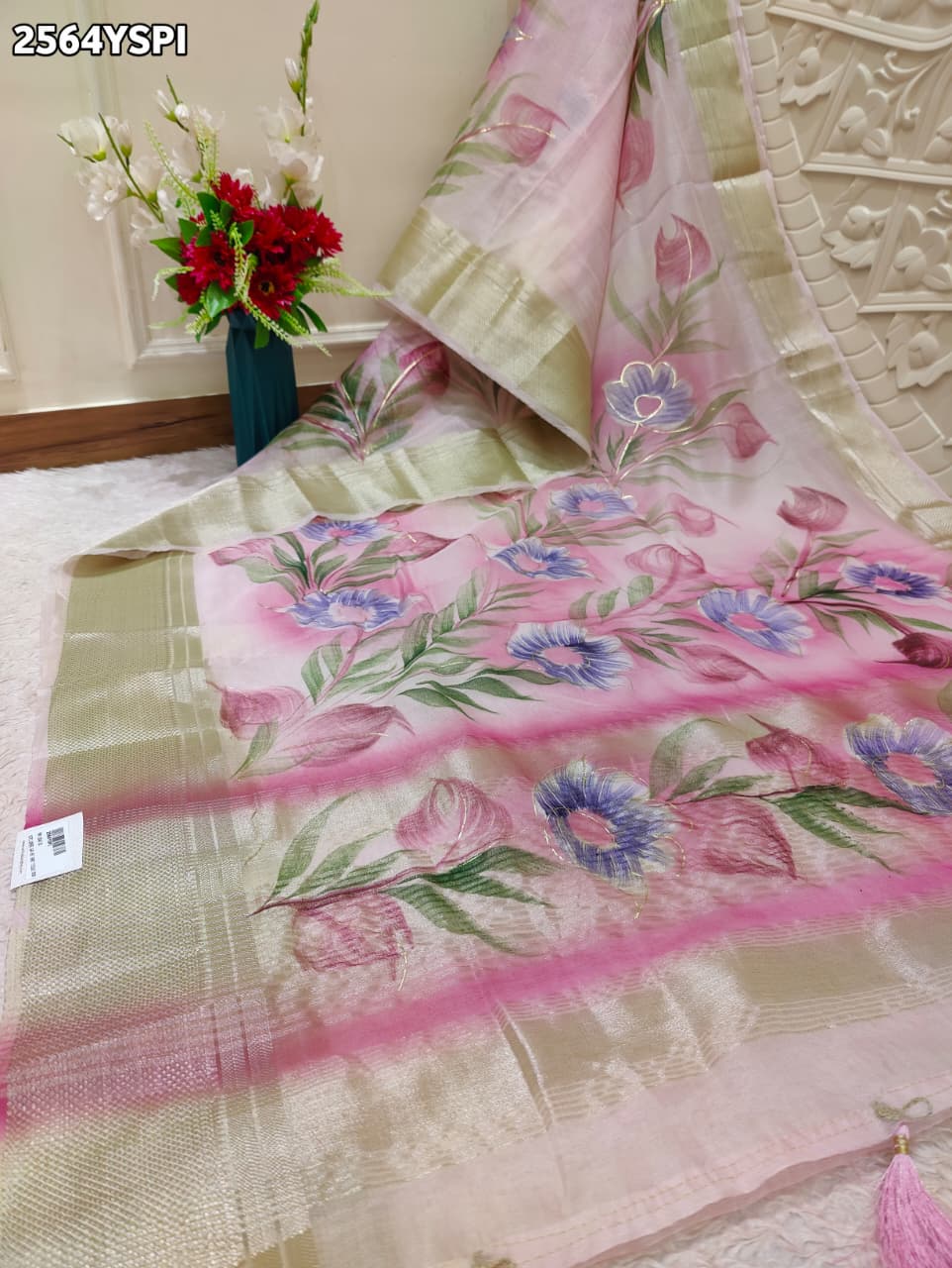 By Printed Saree With Casual Wear