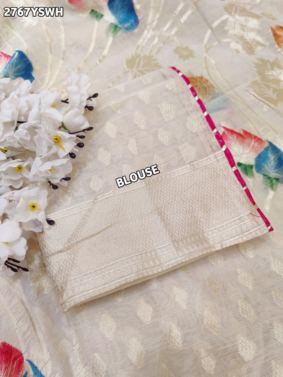 By Printed Saree With Casual wear