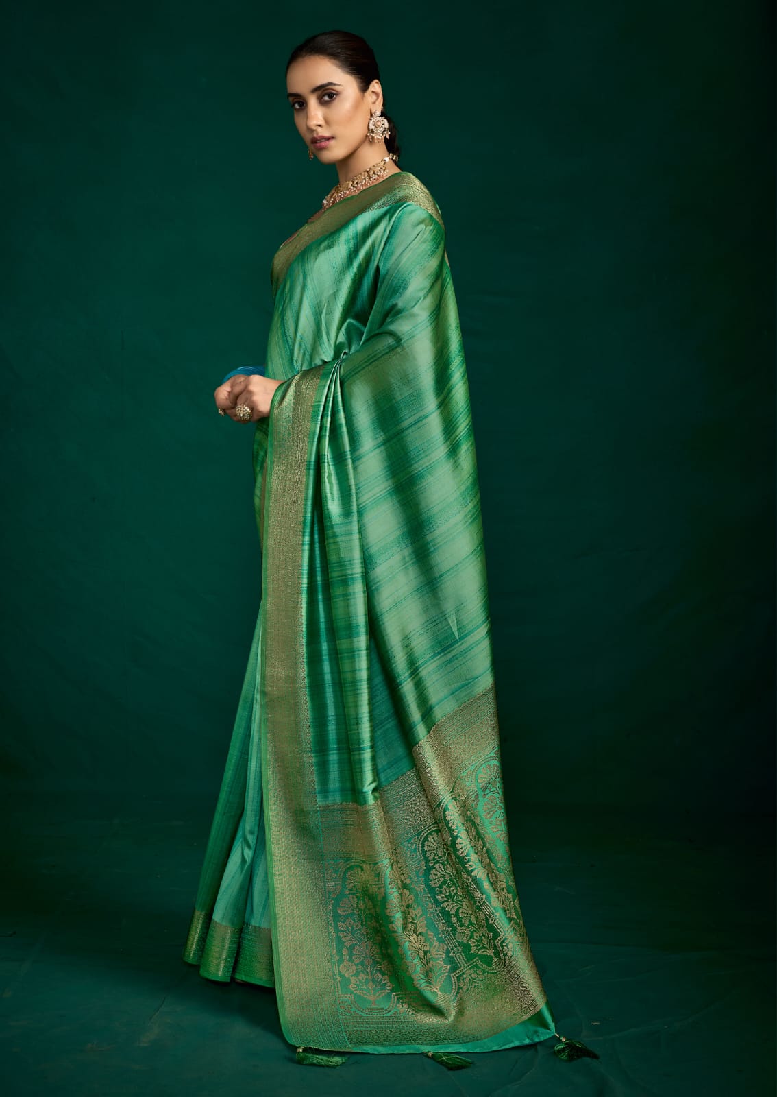 By Banarasi Saree With Casual wear
