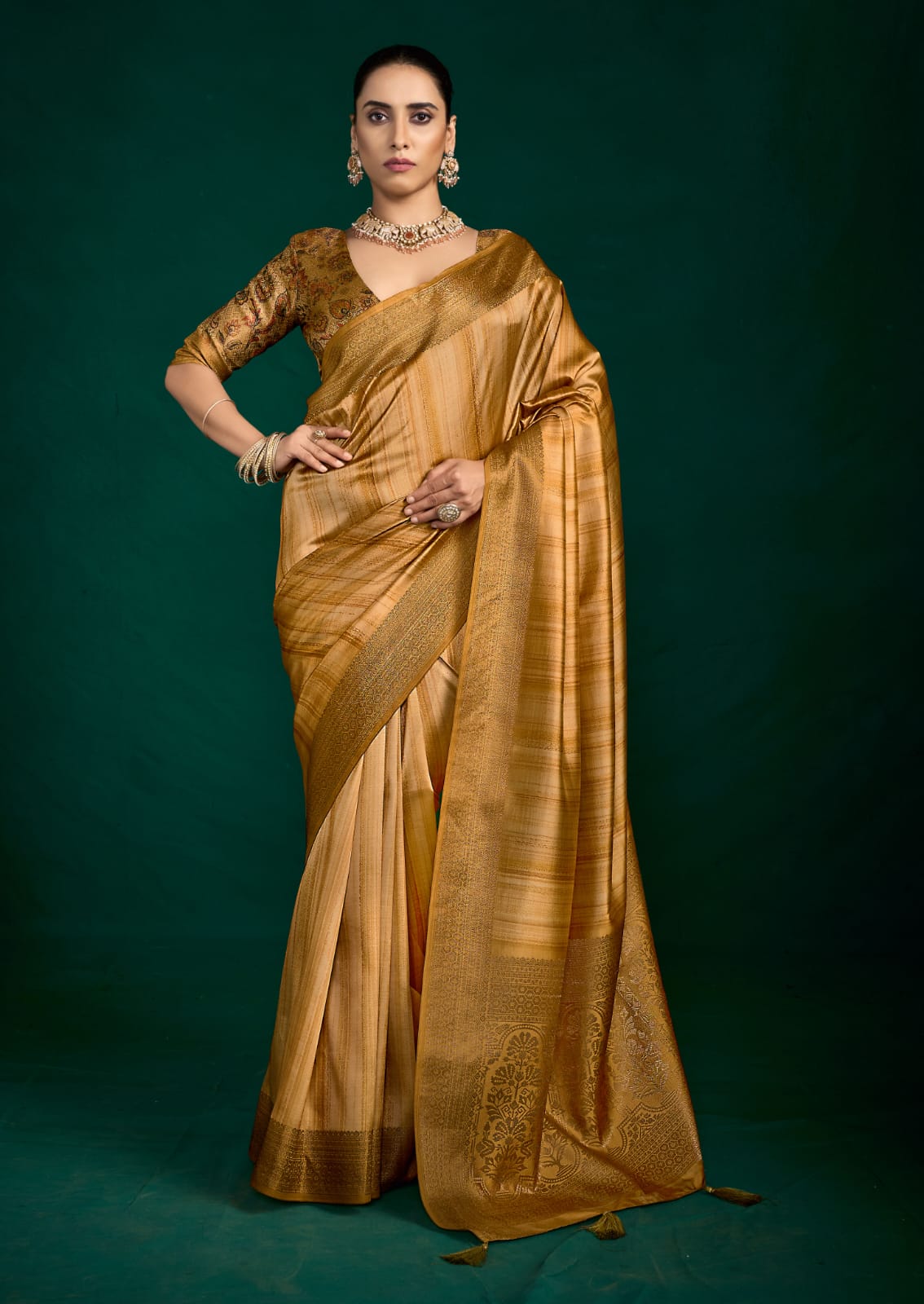 By Banarasi Saree With Casual wear