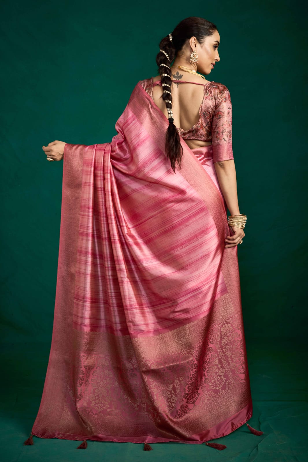 By Banarasi Saree With Casual wear