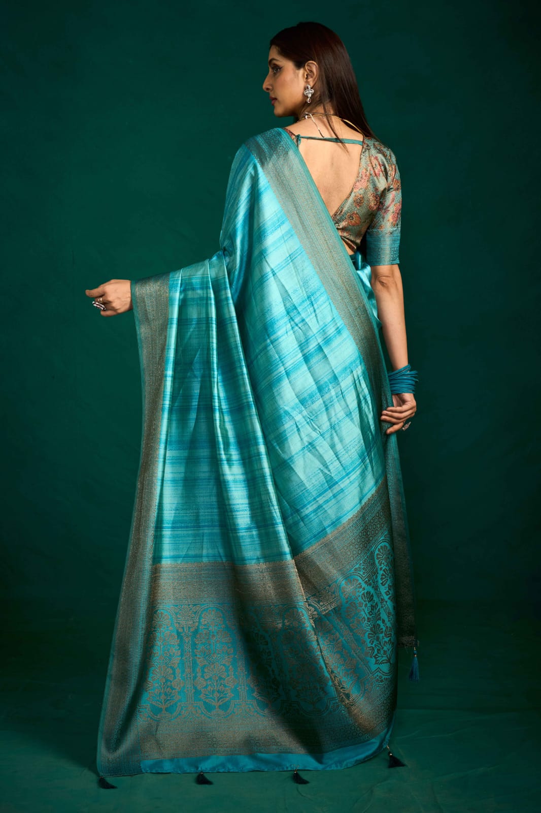 By Banarasi Saree With Casual wear
