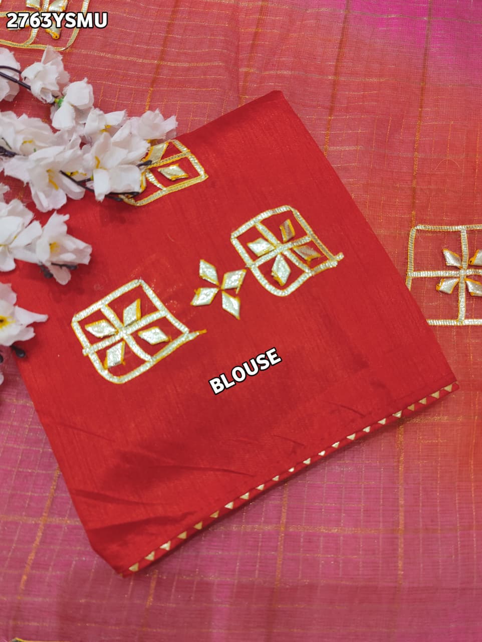 By TraditionalSaree With Gotapatti Work