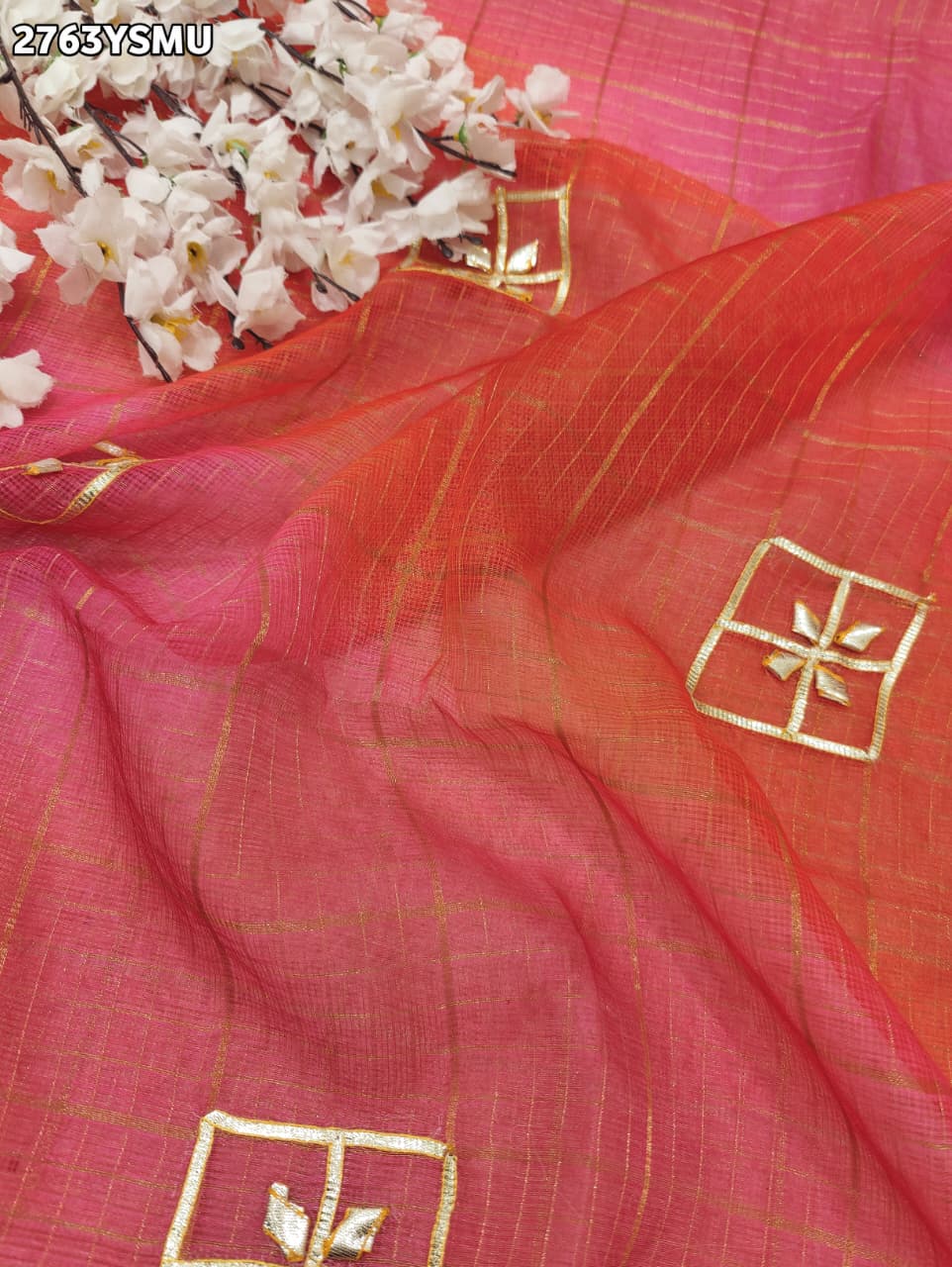 By TraditionalSaree With Gotapatti Work