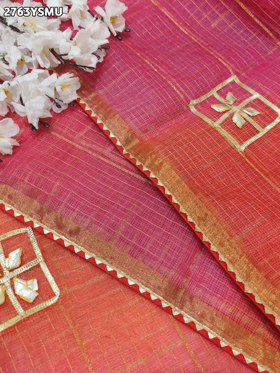 By TraditionalSaree With Gotapatti Work