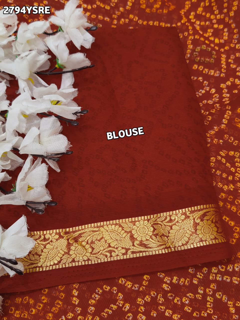 By Bandhani Saree With Casual wear