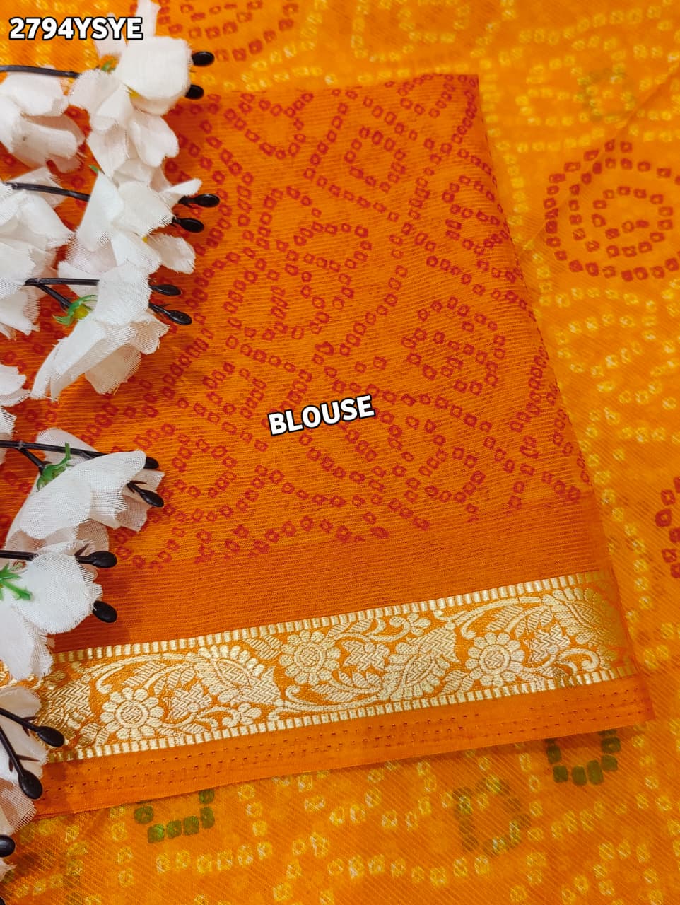 By Bandhani Saree With Casual wear