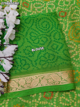 By Bandhani Saree With Casual wear