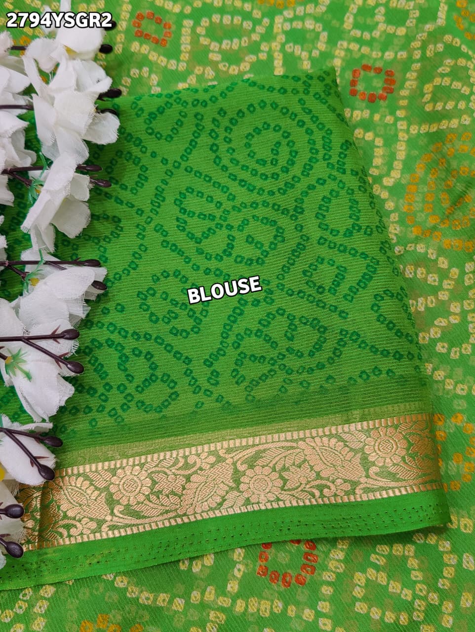 By Bandhani Saree With Casual wear